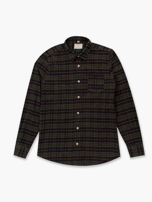 CHECK SHIRT GREEN