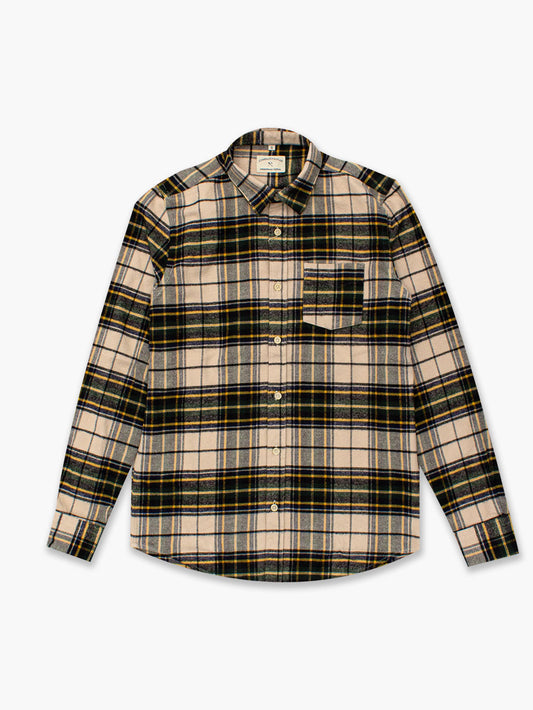 CHECK SHIRT BEIGE