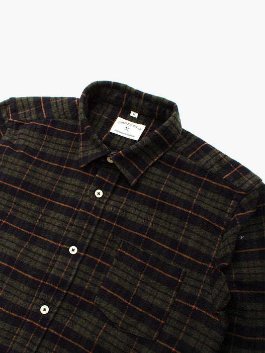 CHECK SHIRT GREEN