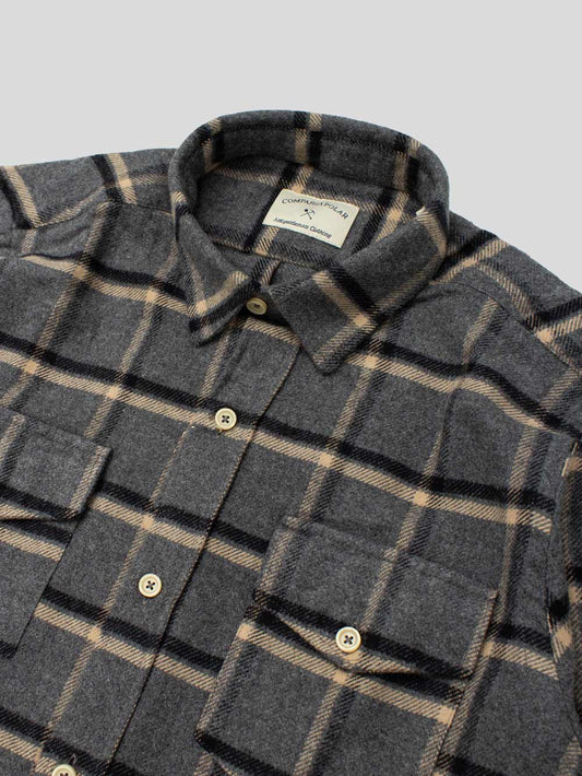 ROAD SHIRT GREY CHECK