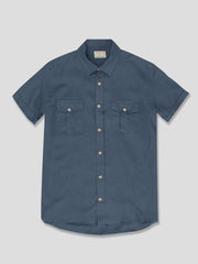 HANK SHIRT LINEN LAGOON