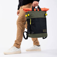 Mochila Caqui y Naranja