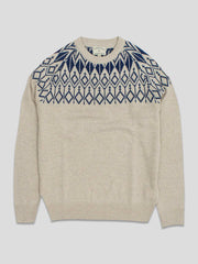 JACQUARD SWEATER BEIGE