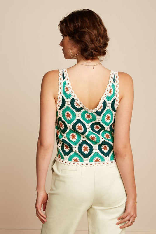 JANIS TOP DRAGONFLY GREEN