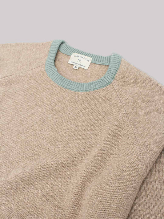 LAMBSWOOL 2 TONE BEIGE