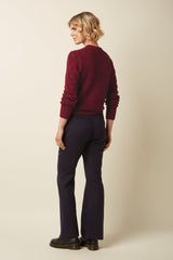 JEANIE YOKE SWEATER RED