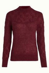 JEANIE YOKE SWEATER RED