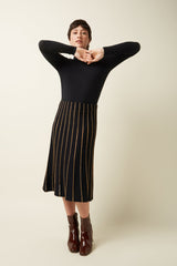 KNIT SKIRT PLUME