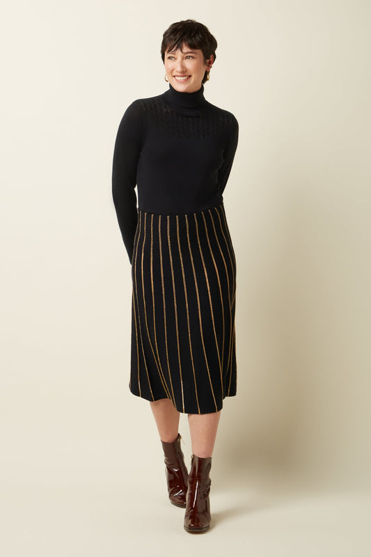 KNIT SKIRT PLUME