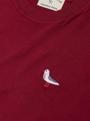 BIRD T-SHIRT BURGUNDY