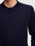 MERINO POLO NAVY