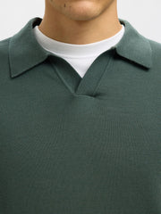 TRAY MERINO POLO DEEP FOREST