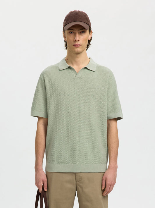 MATTIS POLO AQUA GRAY