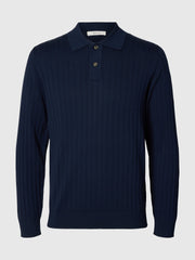 TORINO L/S POLO NAVY