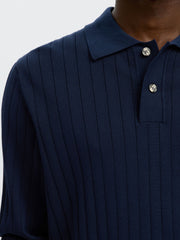 TORINO L/S POLO NAVY