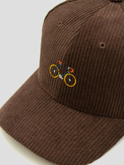 BIKE CAP CORDUROY BROWN