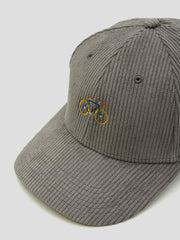 BIKE CAP CORDUROY GREY