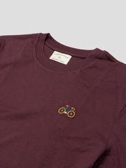 BIKE T-SHIRT RED BROWN