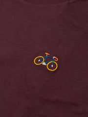 BIKE T-SHIRT RED BROWN