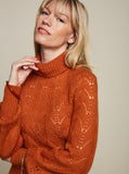 JEANIE ROLLNECK TOP CARAMEL