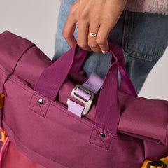 Mochila Roll-Top Violeta-Burdeos