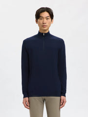 BERG HALF ZIP BLUE