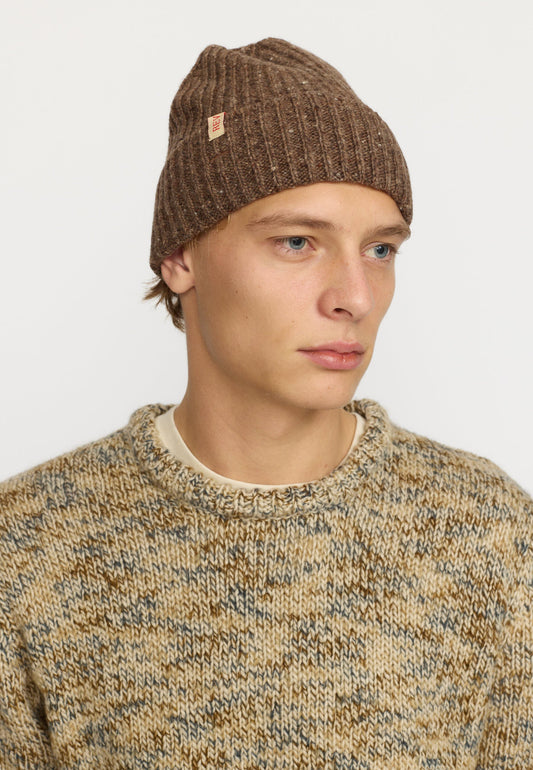 BEANIE RVLT AW25 BROWN