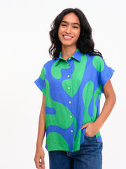 CAMISA JANIA AZUL VERDE