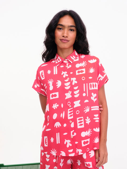 CAMISA JANIA ROJO