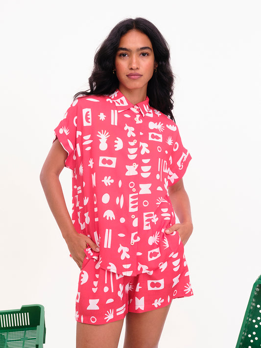 CAMISA JANIA ROJO