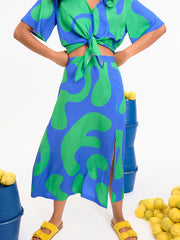 FALDA ALONNAH AZUL VERDE