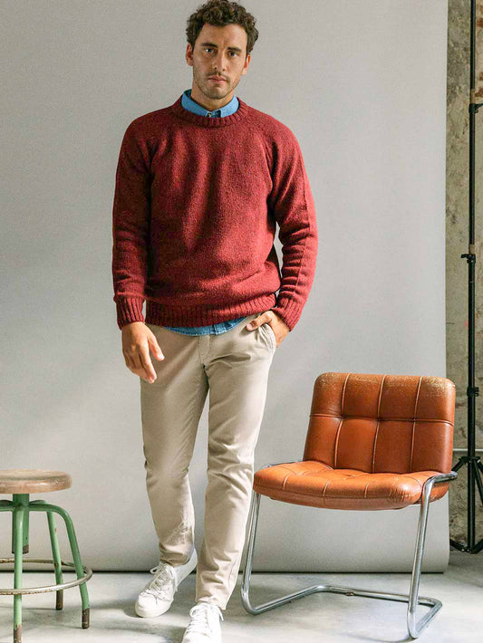 NEP SWEATER DARK RED