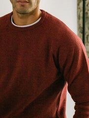 LAMBSWOOL SWEATER BURGUNDY