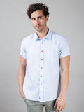 HANK SHIRT LINEN LIGHT BLUE