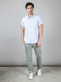 HANK SHIRT LINEN LIGHT BLUE
