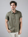 HANK SHIRT LINEN GREEN