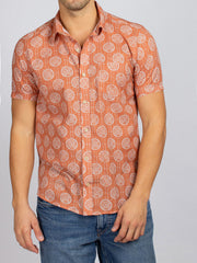 HANK SHIRT OCHRE PRINT
