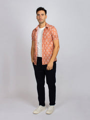 HANK SHIRT OCHRE PRINT