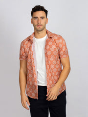 HANK SHIRT OCHRE PRINT