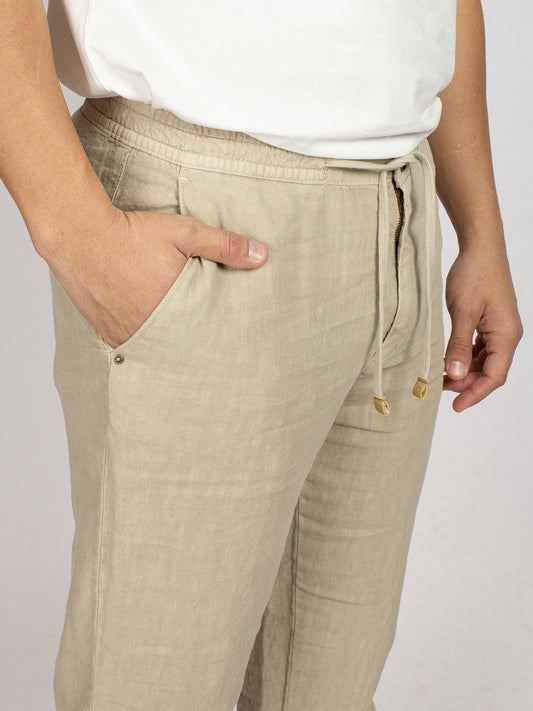 EASY PANT LINEN KHAKI