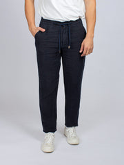 EASY PANT LINEN NAVY