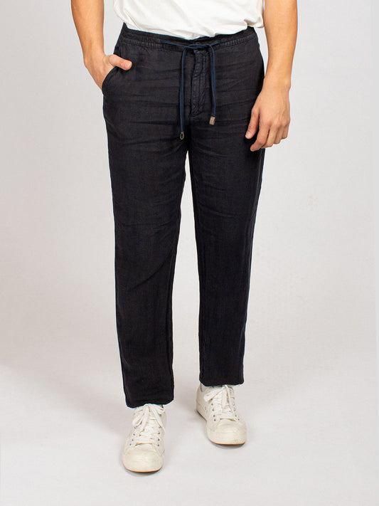 EASY PANT LINEN NAVY