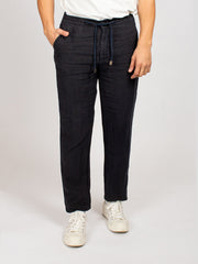 EASY PANT LINEN NAVY