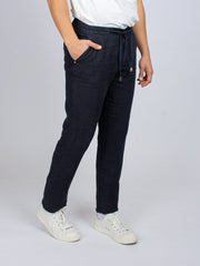 EASY PANT LINEN NAVY