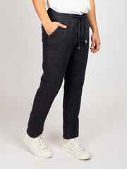 EASY PANT LINEN NAVY