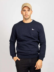 BIRD SWEATSHIRT NAVY HEATHER