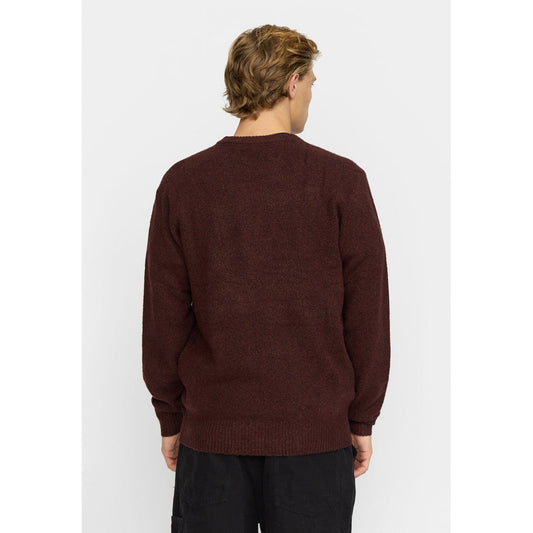 KNIT SWEATER 6537 BURGUNDY