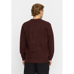 KNIT SWEATER 6537 BURGUNDY