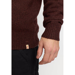 KNIT SWEATER 6537 BURGUNDY