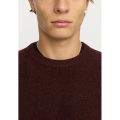 KNIT SWEATER 6537 BURGUNDY
